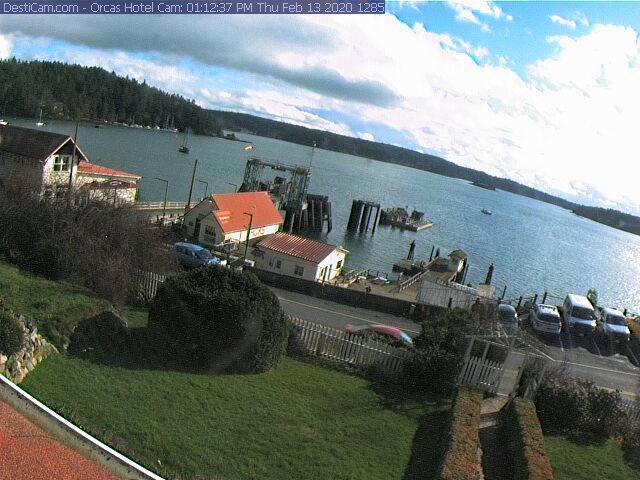 Live Webcam of the Orcas Island Ferry Landing